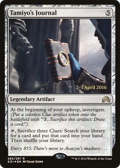 Tamiyo's Journal (Entry 855) [Shadows over Innistrad Prerelease Promos]-1