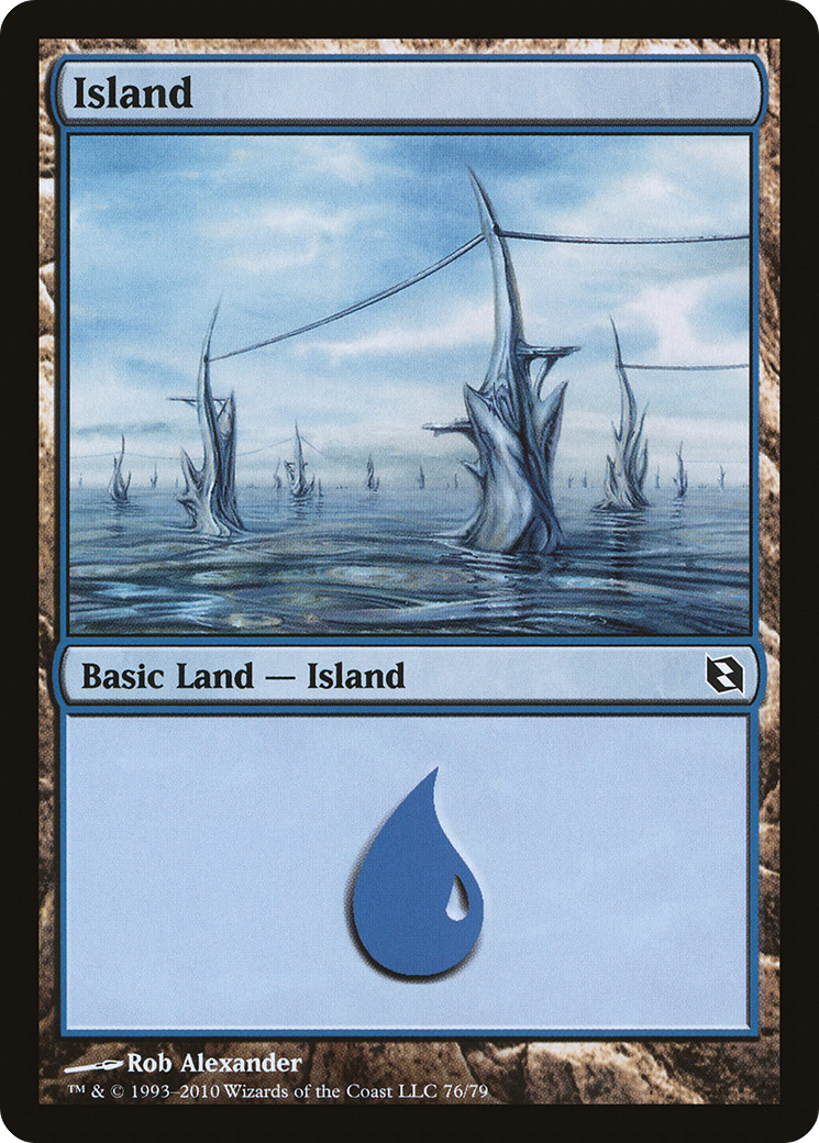 Island (76) [Duel Decks: Elspeth vs. Tezzeret]-1
