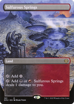 Sulfurous Springs (Borderless Alternate Art) [Dominaria United]-1
