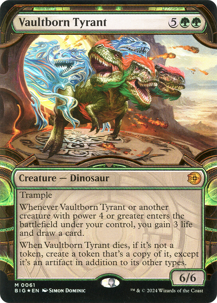Vaultborn Tyrant (Showcase) (Raised Foil) (BIG-061) - The Big Score: (Showcase) Foil-1