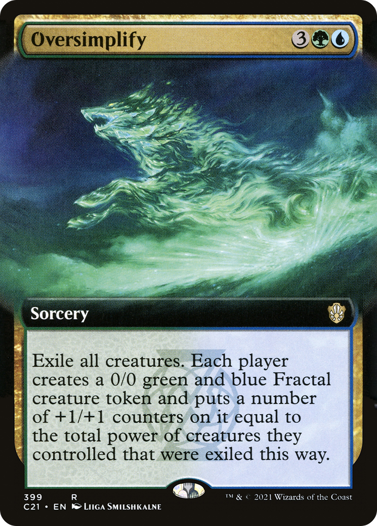 Oversimplify (Extended Art) [Commander 2021]-1