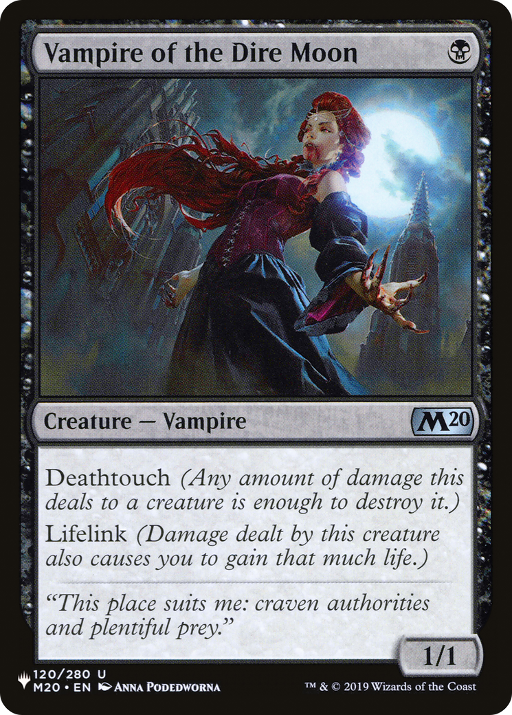 Vampire of the Dire Moon (LIST-120/280) - The List-1