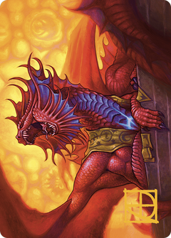 Niv-Mizzet, Guildpact // Niv-Mizzet, Guildpact (AMKM-044) - Murders at Karlov Manor Art Series (Borderless) Foil-3
