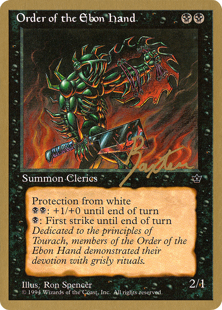 Order of the Ebon Hand (Spencer) (George Baxter) [Pro Tour Collector Set]-1