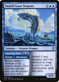 Sword Coast Serpent // Capsizing Wave [Commander Legends: Battle for Baldur's Gate]-1