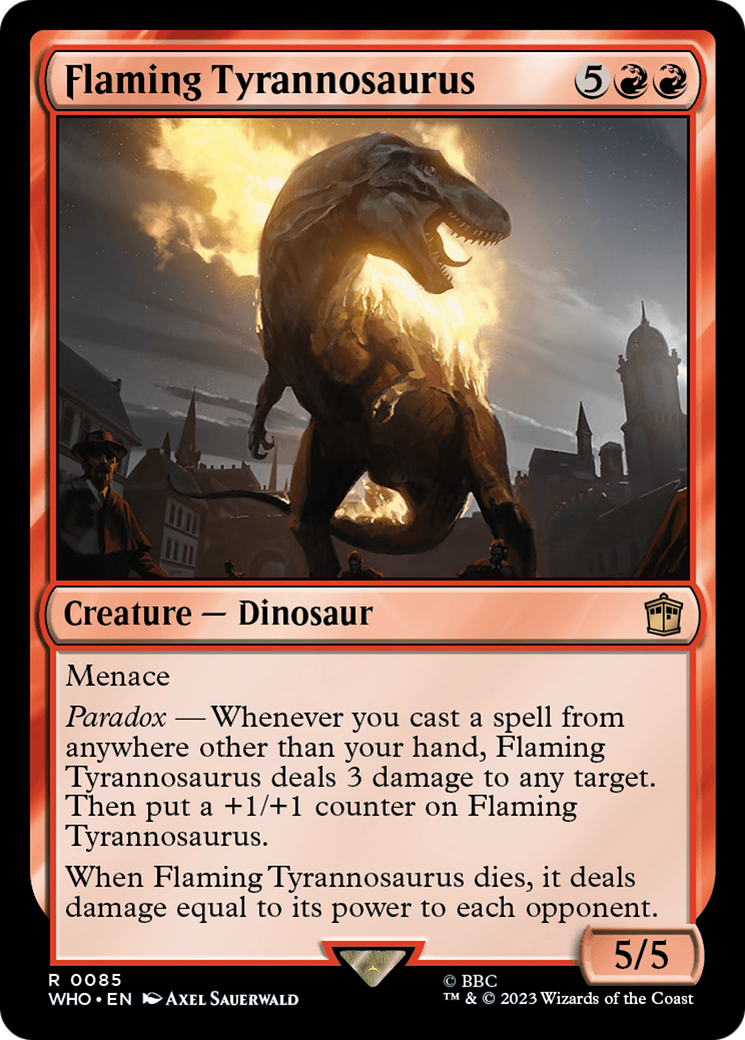 Flaming Tyrannosaurus [Doctor Who]-1
