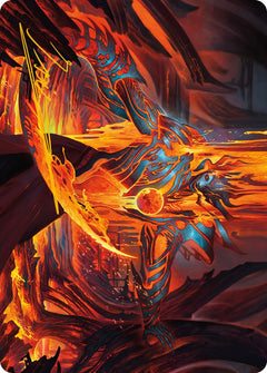 Free From Flesh Art Card (Gold-Stamped Signature) [Phyrexia: All Will Be One Art Series]-1