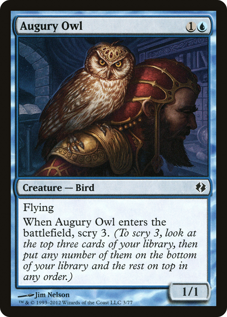 Augury Owl [Duel Decks: Venser vs. Koth]-1