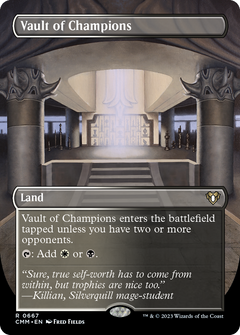 Vault of Champions (Borderless) (CMM-667) - Commander Masters (Borderless) Foil-1