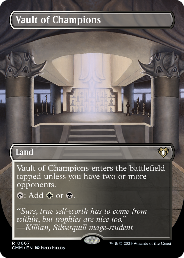 Vault of Champions (Borderless) (CMM-667) - Commander Masters (Borderless)-1