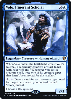 Volo, Itinerant Scholar (PRE-103) - Battle for Baldur's Gate Promos Foil-1
