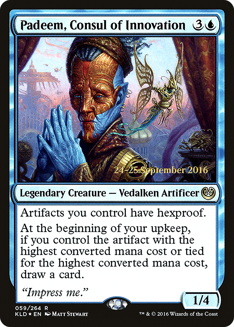 Padeem, Consul of Innovation [Kaladesh Prerelease Promos]-1