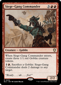 Siege-Gang Commander [Bloomburrow Commander]-1