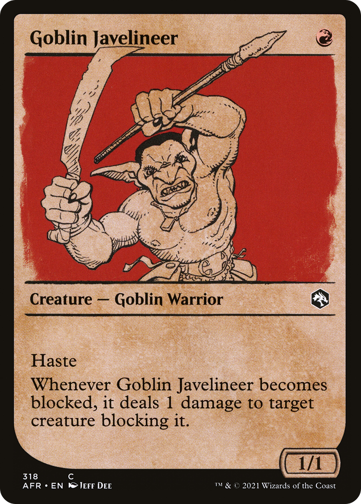 Goblin Javelineer (Showcase) [Dungeons & Dragons: Adventures in the Forgotten Realms]-1