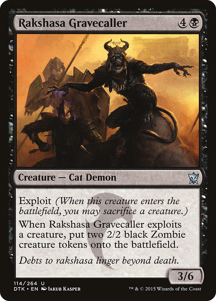 Rakshasa Gravecaller [Dragons of Tarkir]-1