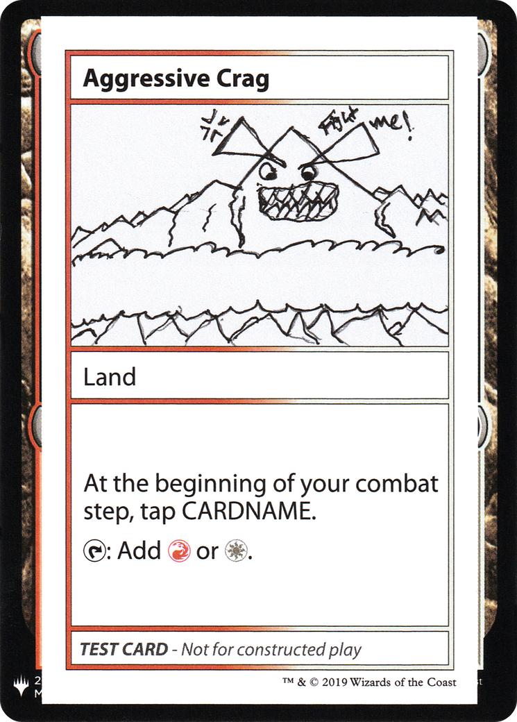 Aggressive Crag [Mystery Booster Playtest Cards]-1