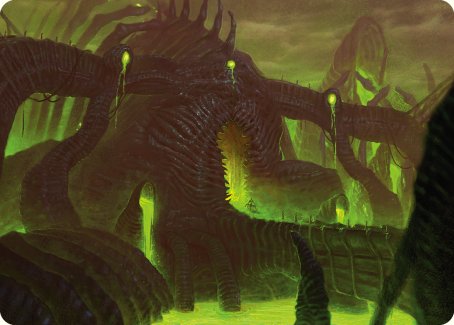 The Dross Pits Art Card [Phyrexia: All Will Be One Art Series]-1