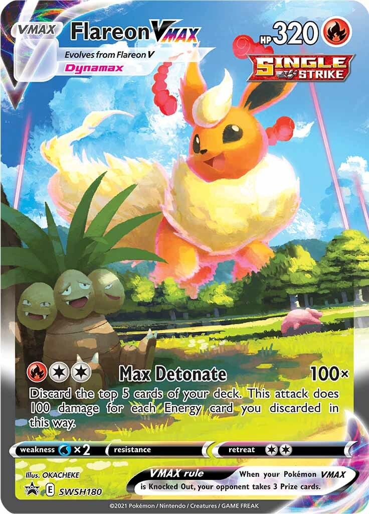 Flareon VMAX (SWSH180) [Sword & Shield: Black Star Promos]-1