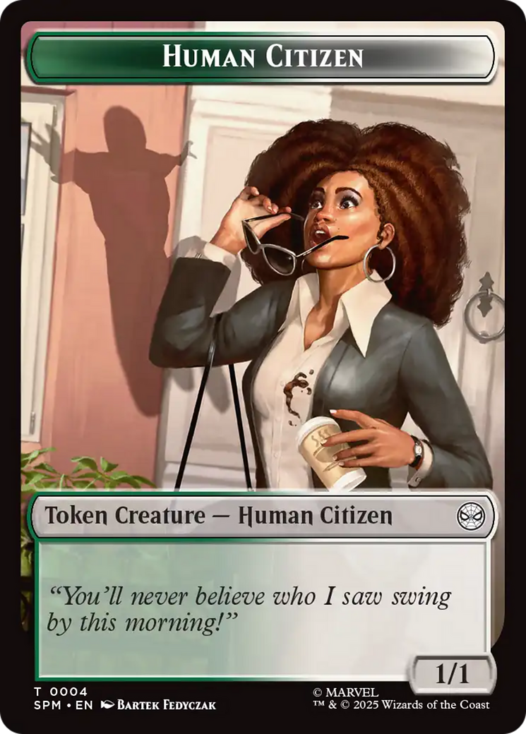 Copy // Human Citizen Double-Sided Token [Marvel's Spider-Man Tokens]-2