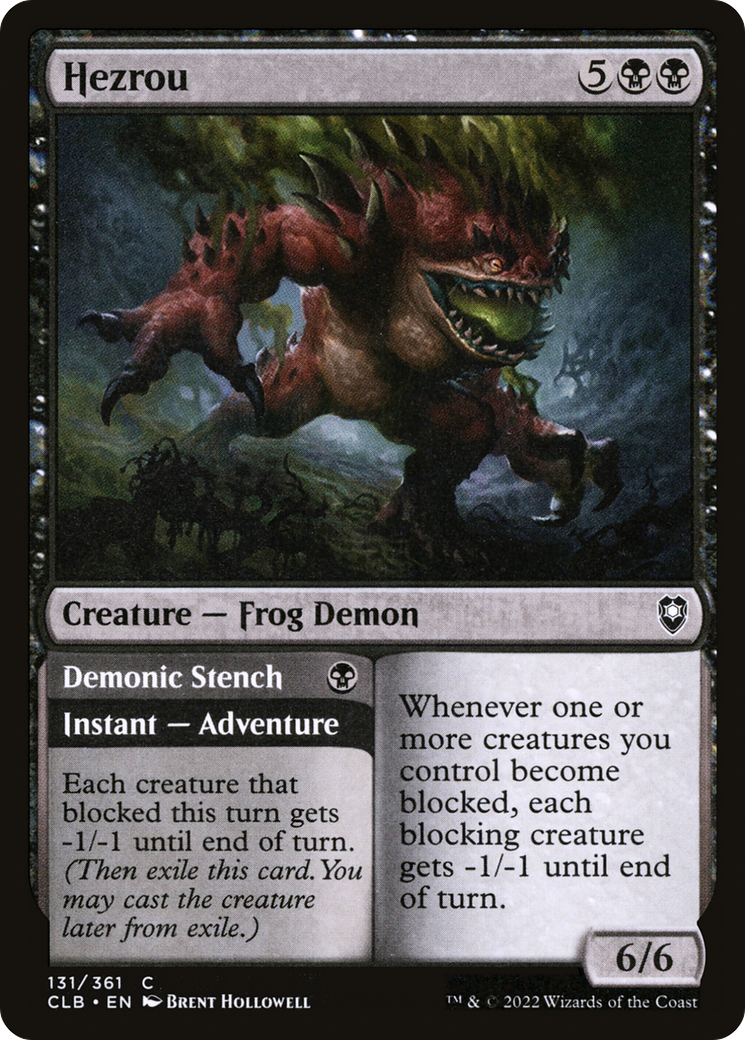 Hezrou // Demonic Stench [Commander Legends: Battle for Baldur's Gate]-1