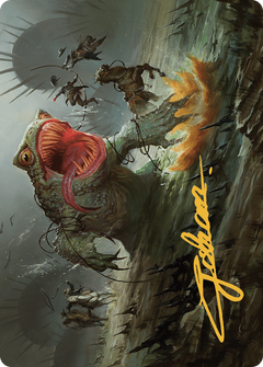 The Gitrog, Ravenous Ride // The Gitrog, Ravenous Ride (AOTJ-022) - Outlaws of Thunder Junction Art Series (Borderless) Foil-3
