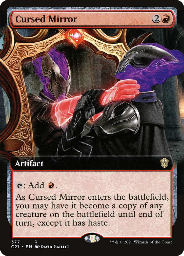 Cursed Mirror (Extended Art) [Commander 2021]-1