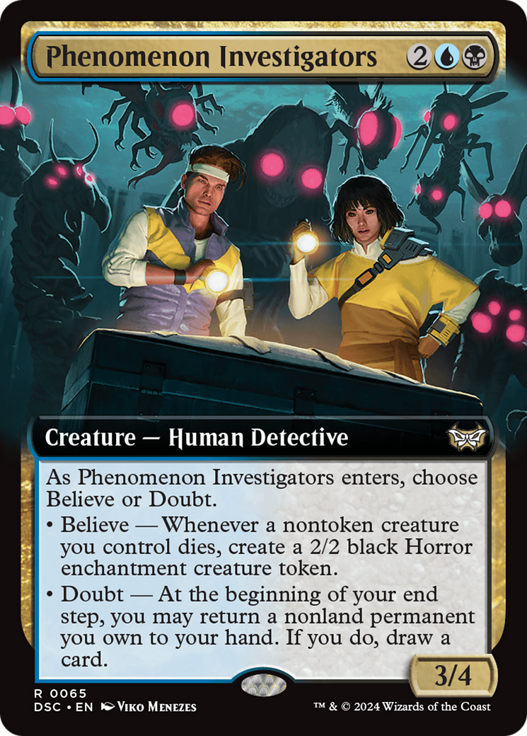 Phenomenon Investigators (Extended Art) [Duskmourn: House of Horror Commander]-1