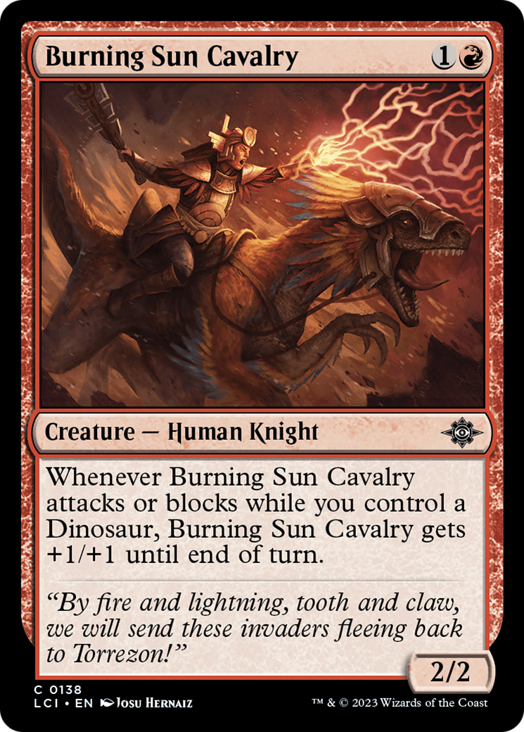 Burning Sun Cavalry [The Lost Caverns of Ixalan]-1