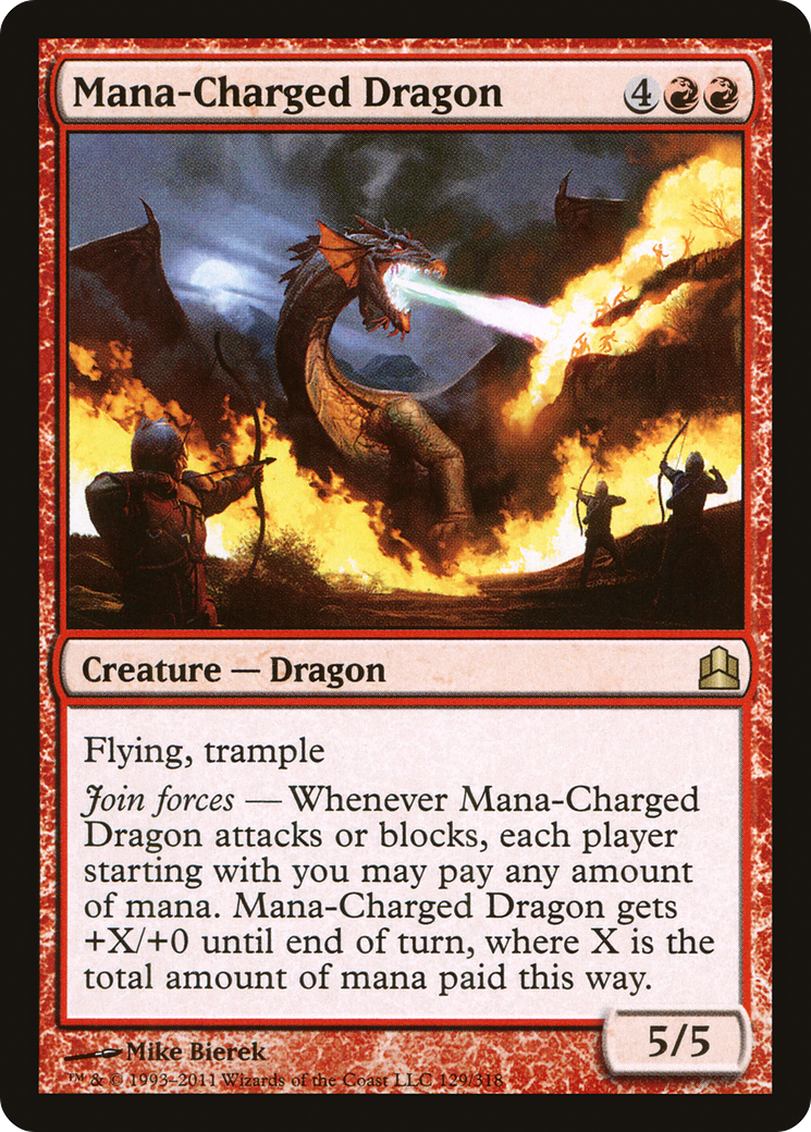 Mana-Charged Dragon [Commander 2011]-1
