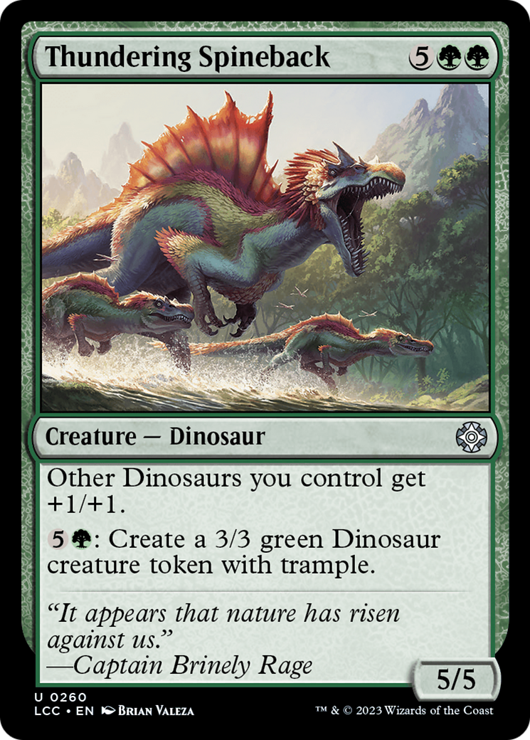 Thundering Spineback [The Lost Caverns of Ixalan Commander]-1