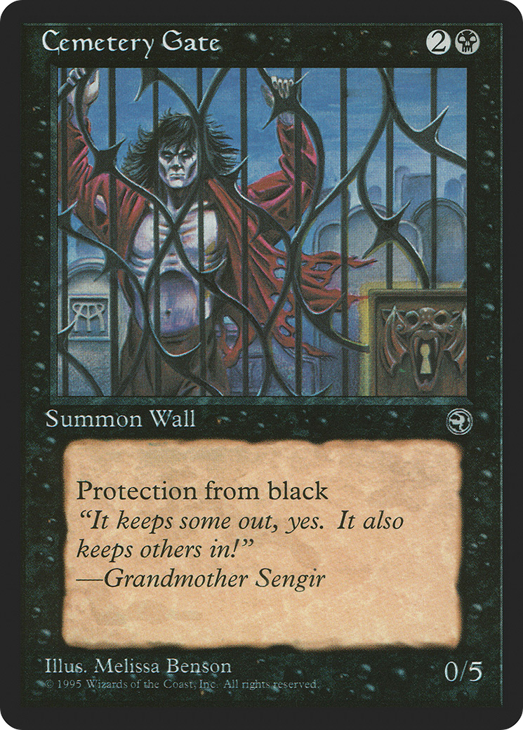 Cemetery Gate (Grandmother Sengir Flavor Text) [Homelands]-1