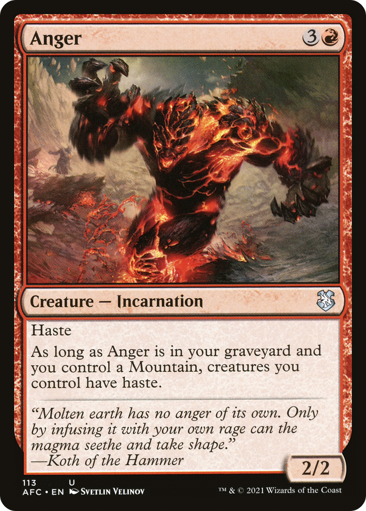 Anger [Dungeons & Dragons: Adventures in the Forgotten Realms Commander]-1