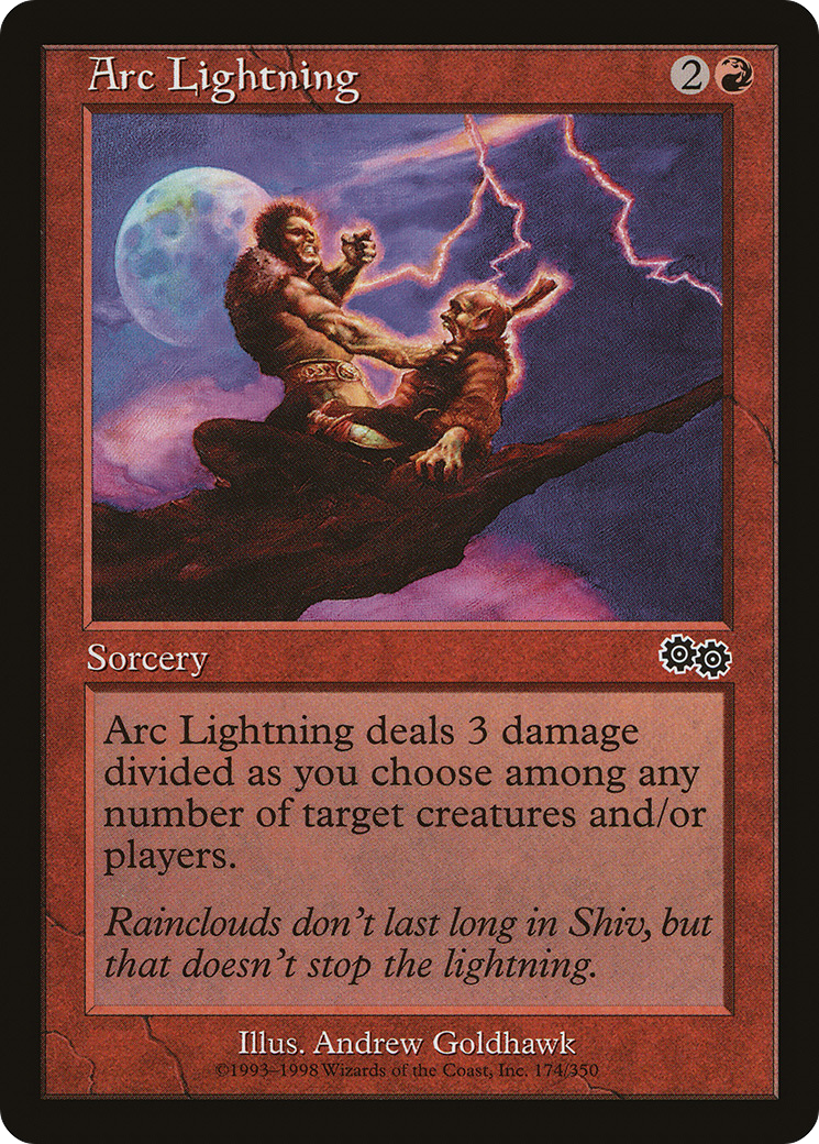Arc Lightning [Urza's Saga]-1