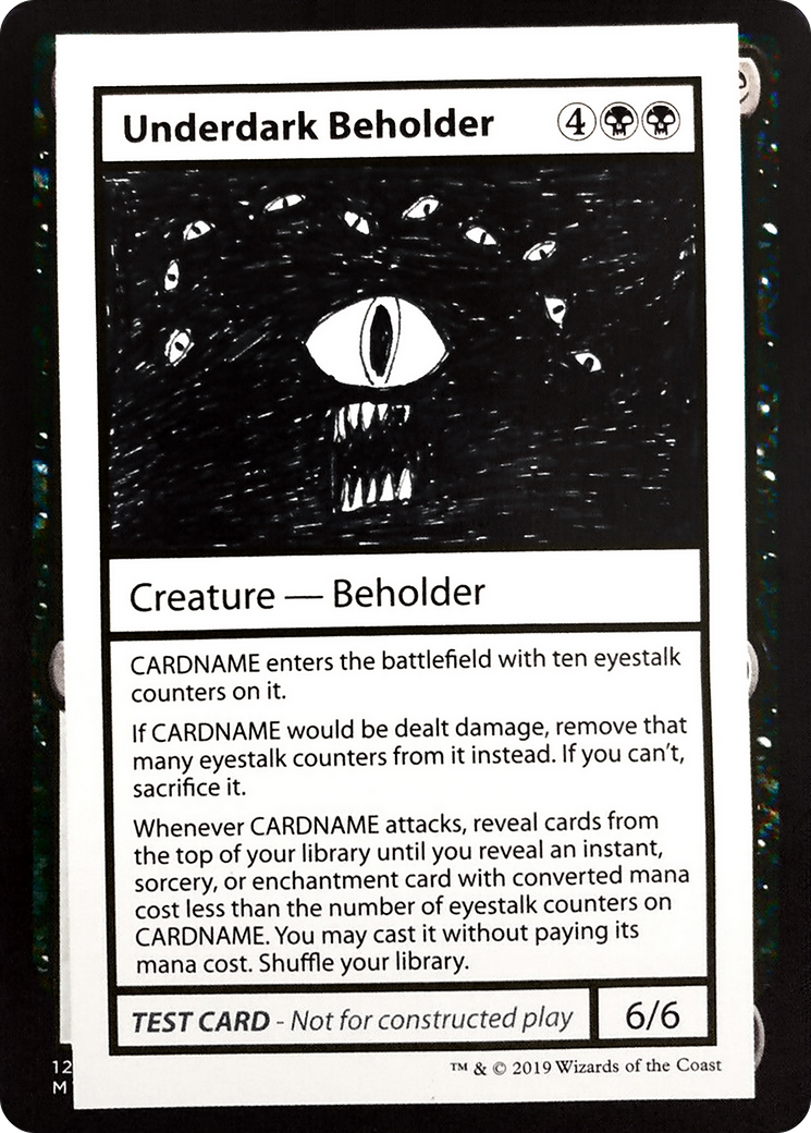 Underdark Beholder (No PW Symbol) (CMB1-) - Mystery Booster Playtest Cards 2021-1