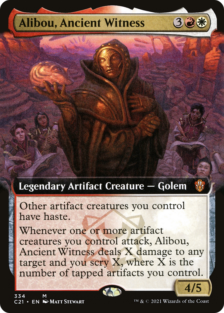 Alibou, Ancient Witness (Extended Art) [Commander 2021]-1