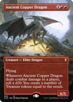 Ancient Copper Dragon (Borderless Alternate Art) [Commander Legends: Battle for Baldur's Gate]-1