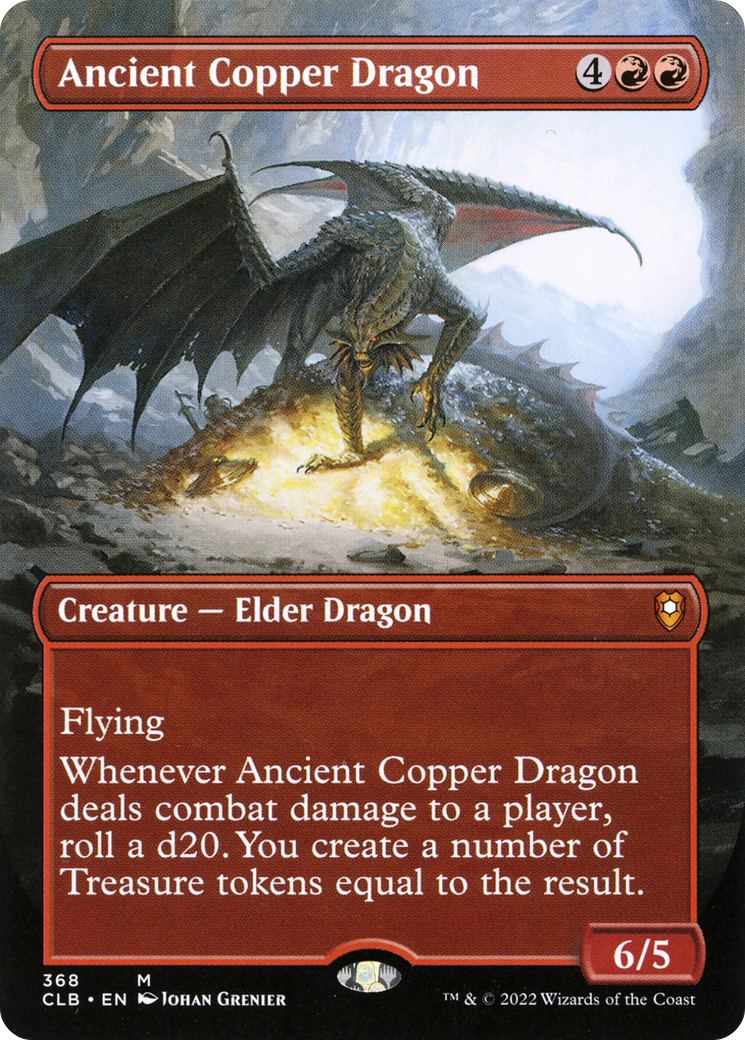 Ancient Copper Dragon (Borderless Alternate Art) [Commander Legends: Battle for Baldur's Gate]-1