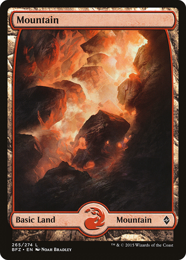 Mountain (265) (Full Art) [Battle for Zendikar]-1