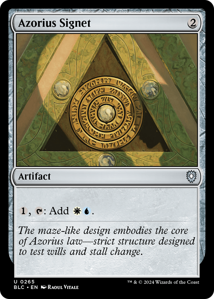 Azorius Signet [Bloomburrow Commander]-1