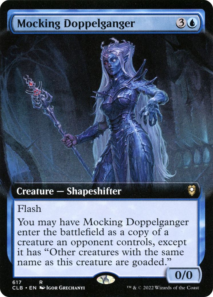 Mocking Doppelganger (Extended Art) [Commander Legends: Battle for Baldur's Gate]-1