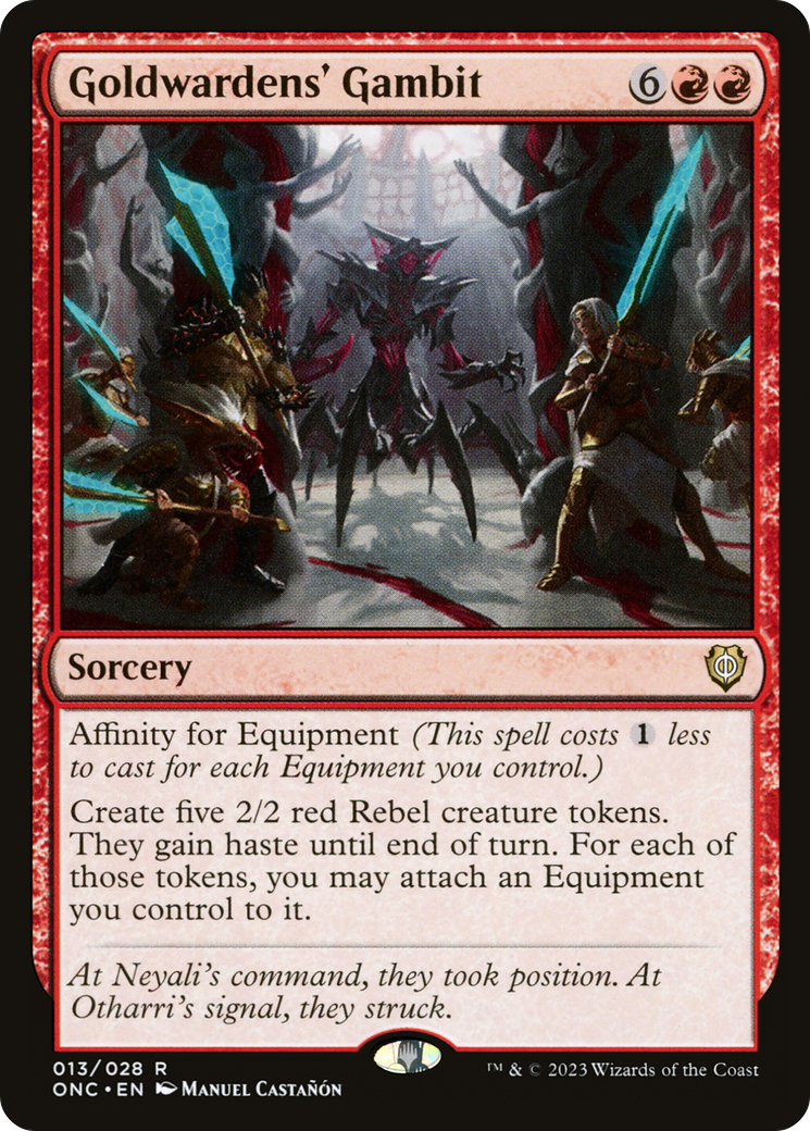Goldwardens' Gambit [Phyrexia: All Will Be One Commander]-1