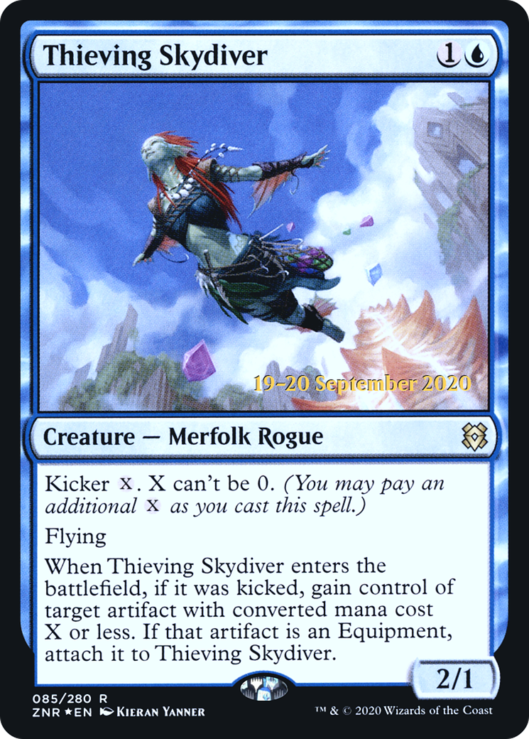 Thieving Skydiver [Zendikar Rising Prerelease Promos]-1