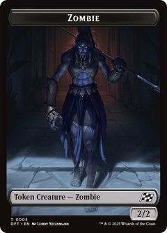 Elephant // Zombie (0003) Double-Sided Token [Aetherdrift Tokens]-2