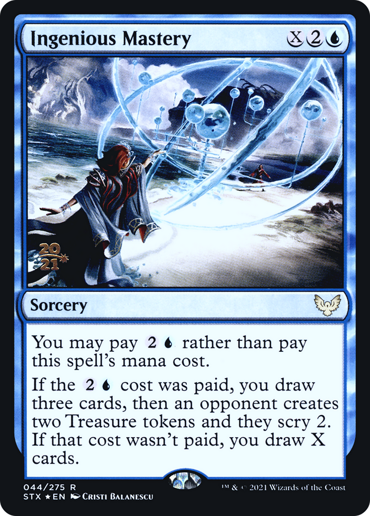 Ingenious Mastery [Strixhaven: School of Mages Prerelease Promos]-1