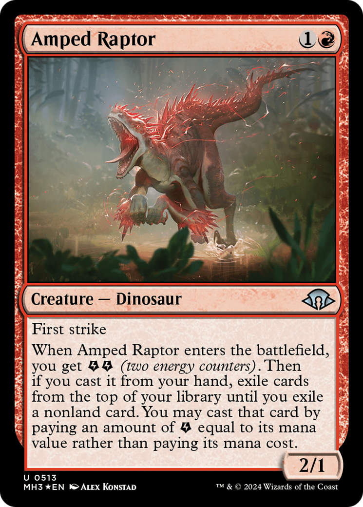 Amped Raptor (Ripple Foil) [Modern Horizons 3]-1