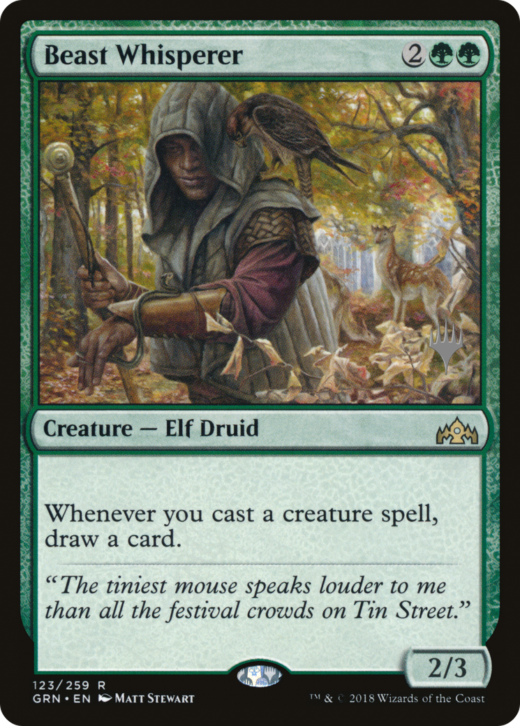 Beast Whisperer (Promo Pack) [Guilds of Ravnica Promos]-1