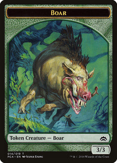 Goblin // Boar Double-Sided Token [Planechase Anthology Tokens]-2
