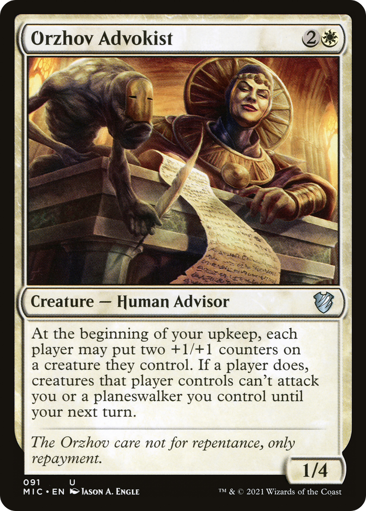 Orzhov Advokist [Innistrad: Midnight Hunt Commander]-1