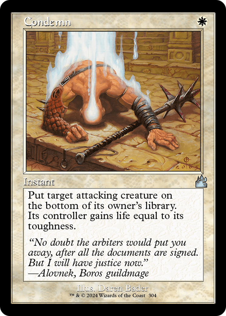 Condemn (Retro Frame) [Ravnica Remastered]-1