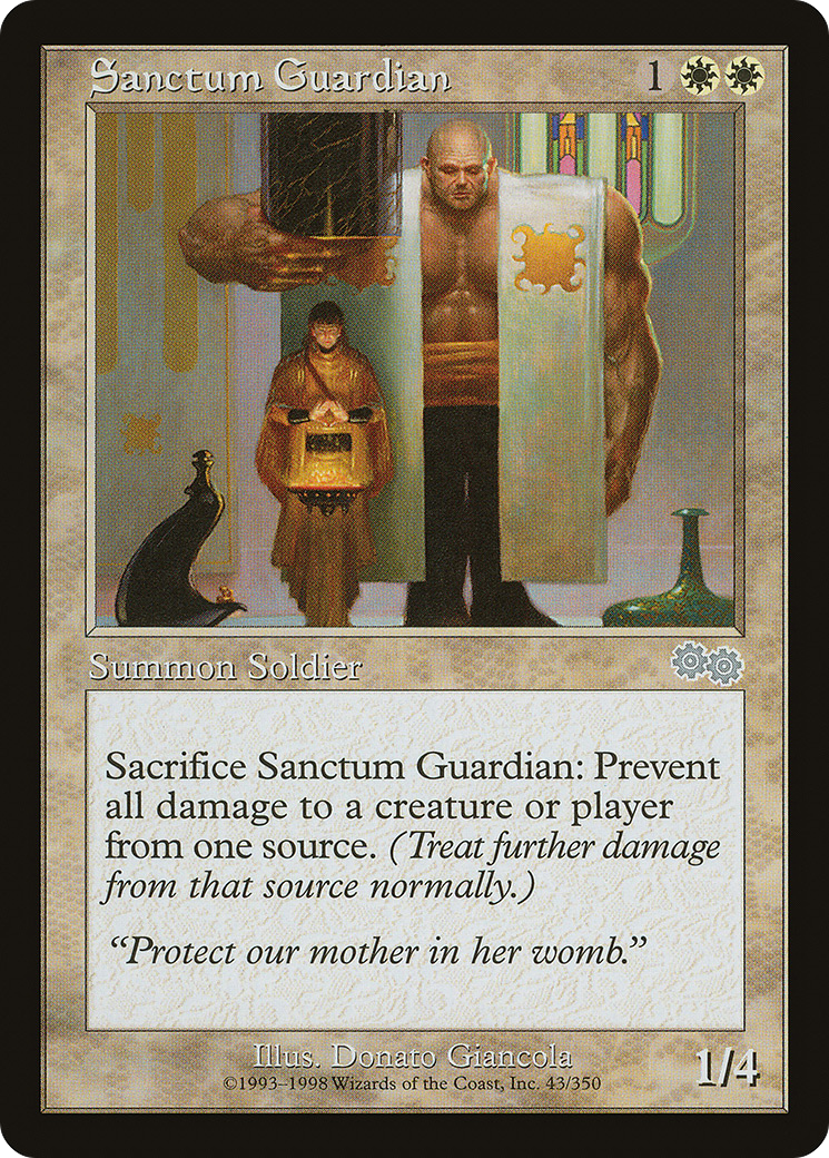 Sanctum Guardian [Urza's Saga]-1